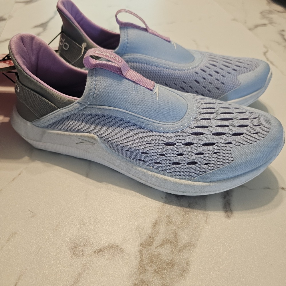 Speedo The Original Surfwalker Water Shoes Women's Size S (US 5-6) Blue Purple